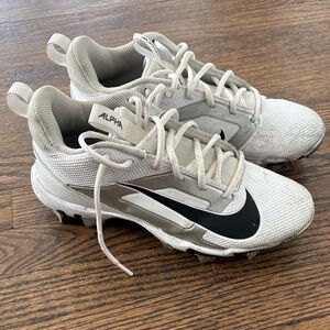 Nike Alpha Cream and Black Athletic Shoes